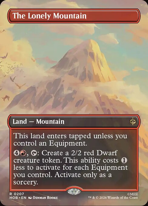 The Lonely Mountain - The Hobbit MTG spoiler