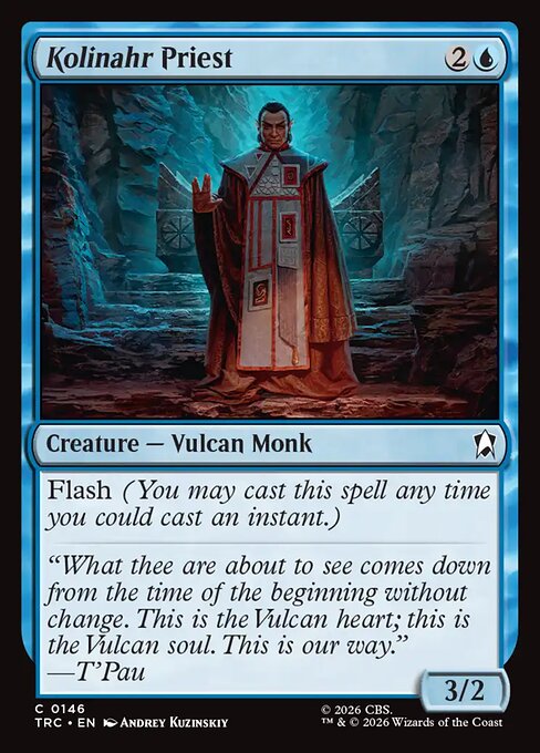 Kolinahr Priest - Star Trek Commander MTG spoiler
