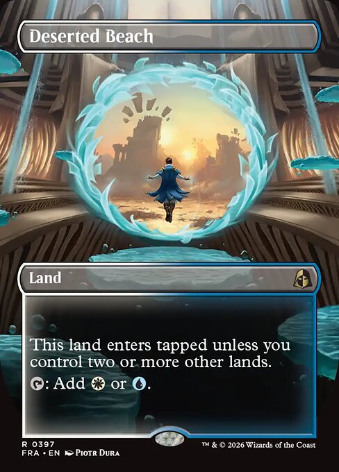 Deserted Beach - Reality Fracture MTG spoiler