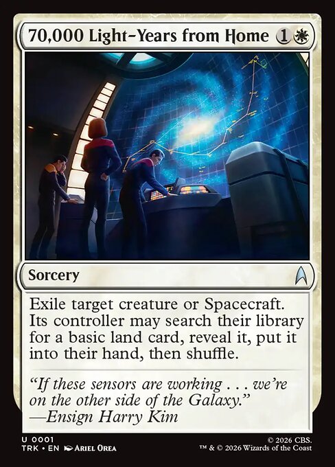 70,000 Light-Years from Home - Star Trek MTG spoiler