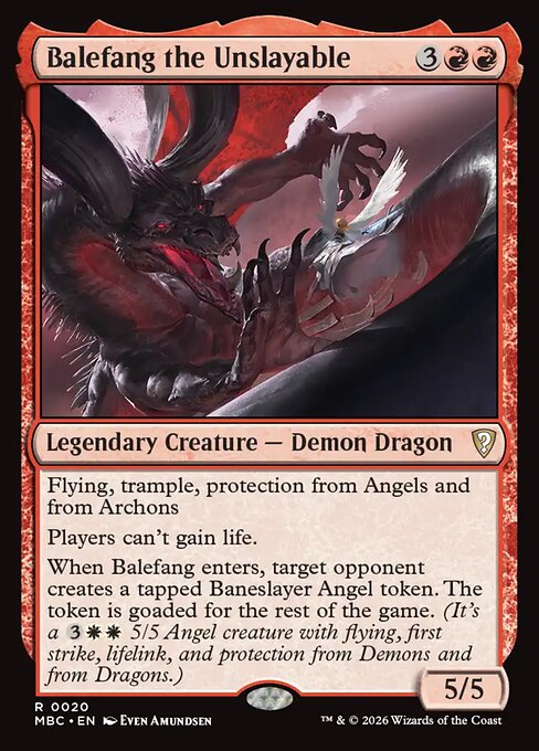 Balefang the Unslayable - Mystery Booster: Commander Edition MTG spoiler
