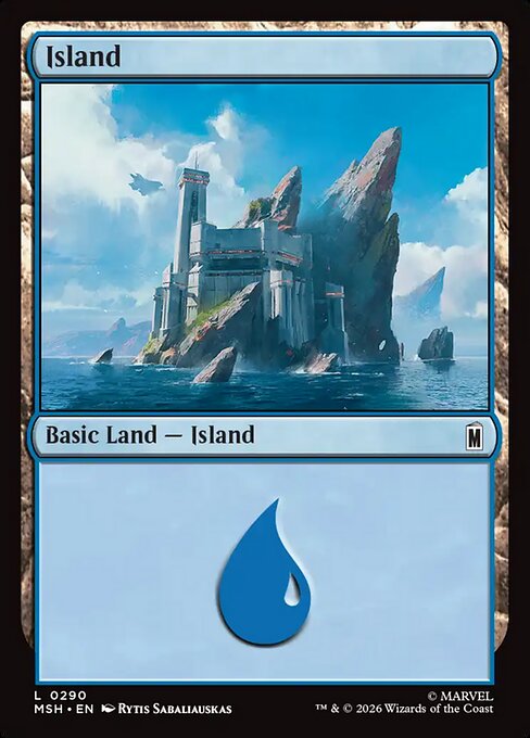 Island - Marvel Super Heroes MTG spoiler