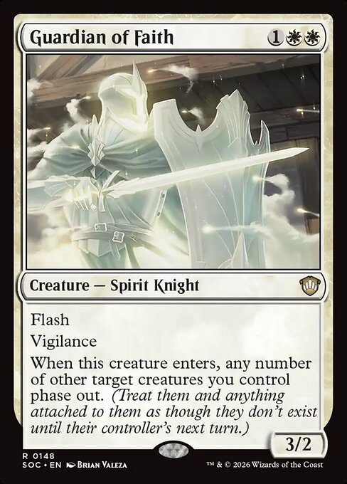 Guardian of Faith - Secrets of Strixhaven Commander MTG spoiler