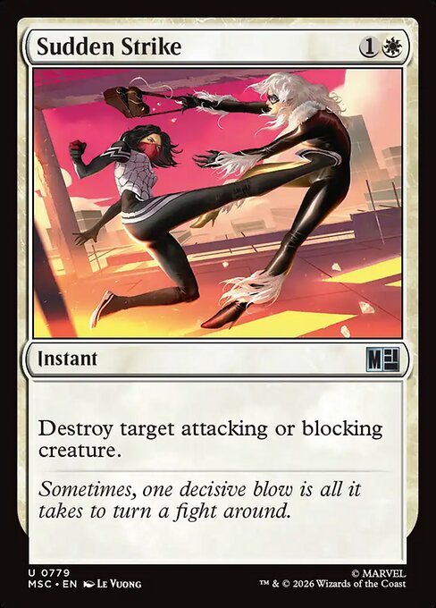 Sudden Strike - Marvel Super Heroes Commander MTG spoiler
