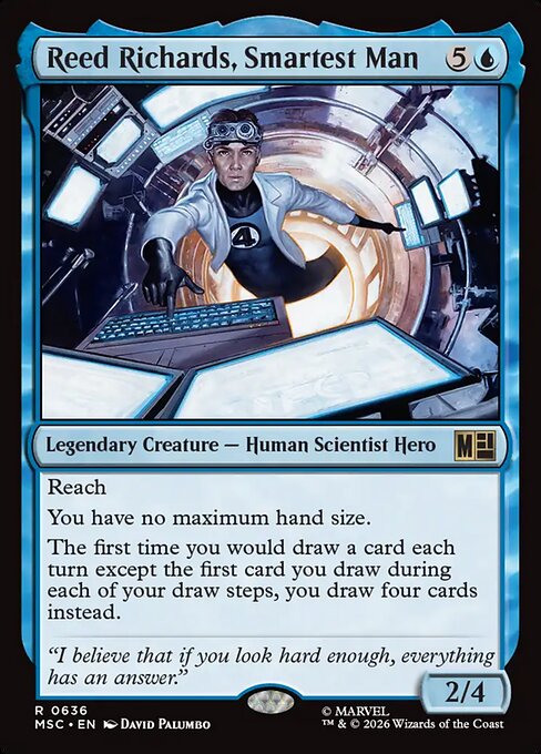 Reed Richards, Smartest Man - Marvel Super Heroes Commander MTG spoiler