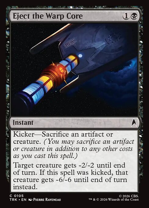 Eject the Warp Core - Star Trek MTG spoiler