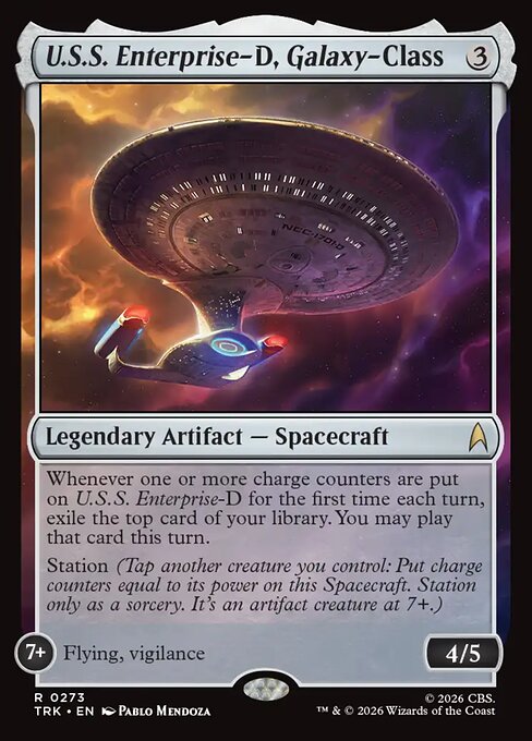 U.S.S. Enterprise-D, Galaxy-Class - Star Trek MTG spoiler