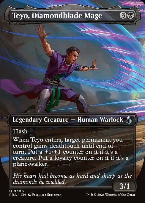 Teyo, Diamondblade Mage - Reality Fracture MTG spoiler