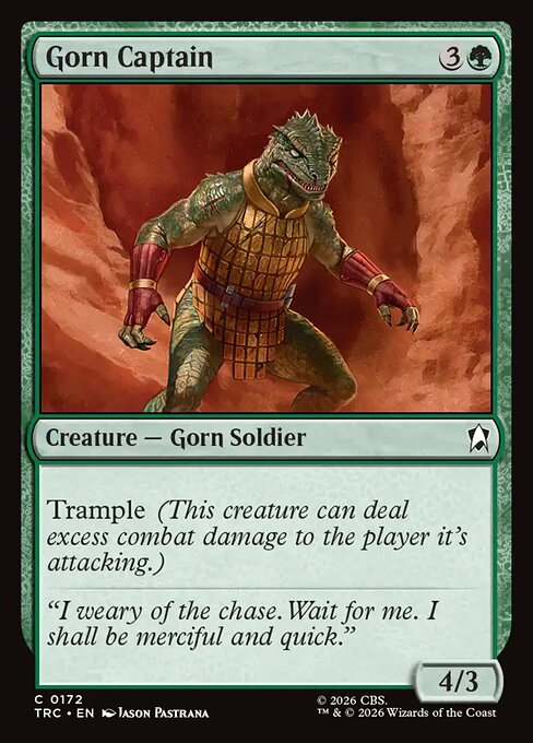 Gorn Captain - Star Trek Commander MTG spoiler