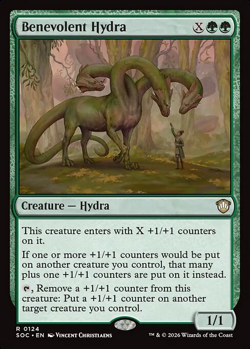 Benevolent Hydra - Secrets of Strixhaven Commander MTG spoiler