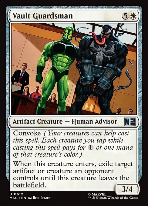 Vault Guardsman - Marvel Super Heroes Commander MTG spoiler