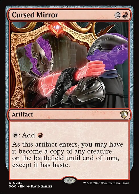 Cursed Mirror - Secrets of Strixhaven Commander MTG spoiler