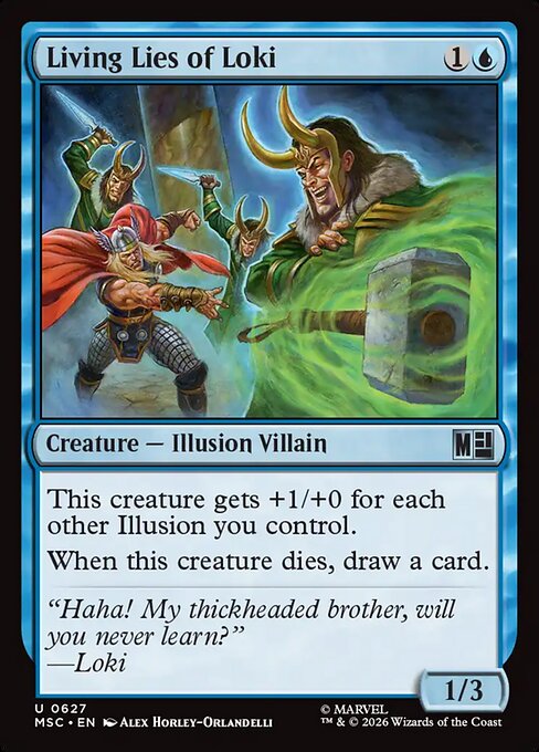 Living Lies of Loki - Marvel Super Heroes Commander MTG spoiler