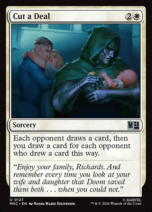 Cut a Deal - Marvel Super Heroes Commander MTG spoiler