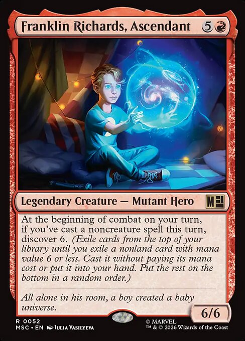 Franklin Richards, Ascendant - Marvel Super Heroes Commander MTG spoiler