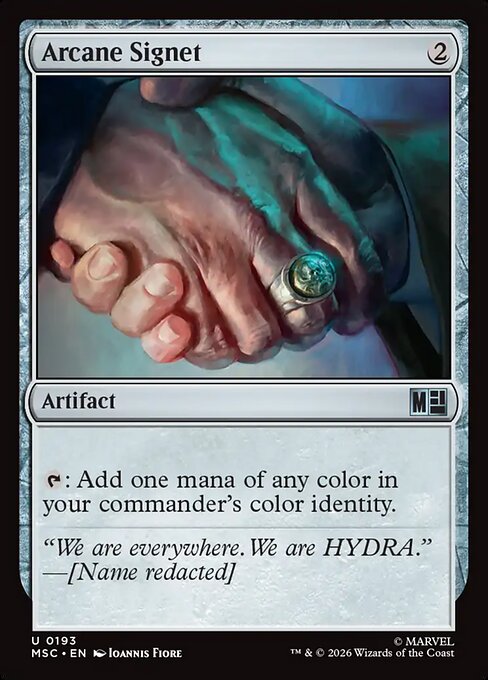 Arcane Signet - Marvel Super Heroes Commander MTG spoiler