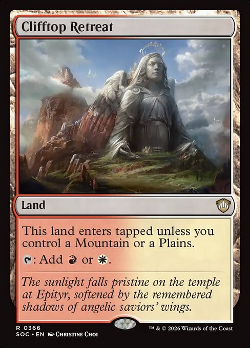 Clifftop Retreat - Secrets of Strixhaven Commander MTG spoiler