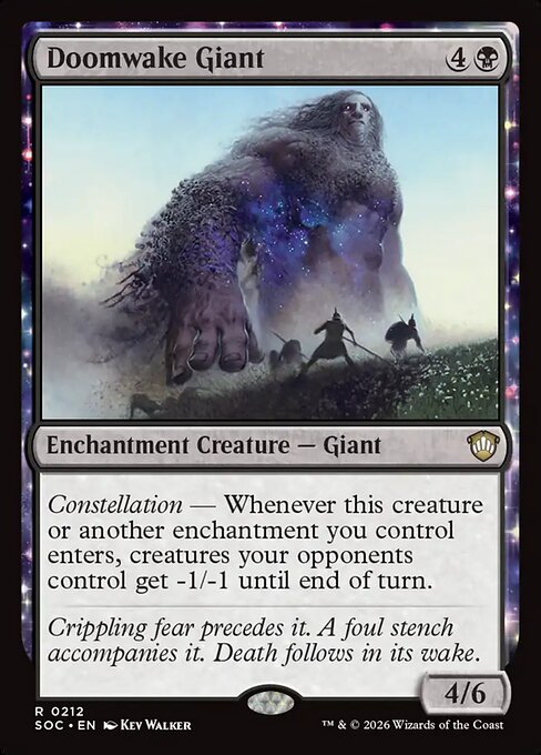 Doomwake Giant - Secrets of Strixhaven Commander MTG spoiler