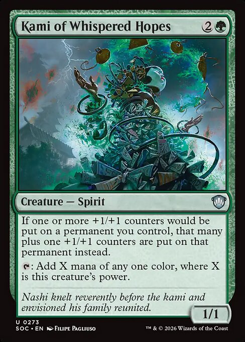 Kami of Whispered Hopes - Secrets of Strixhaven Commander MTG spoiler