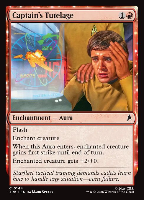 Captain's Tutelage - Star Trek MTG spoiler