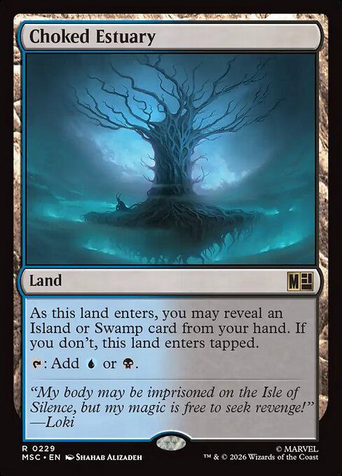 Choked Estuary - Marvel Super Heroes Commander MTG spoiler