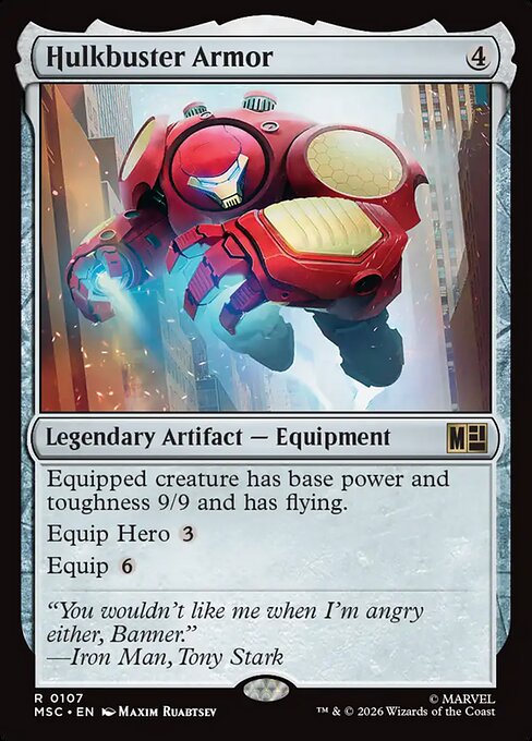 Hulkbuster Armor - Marvel Super Heroes Commander MTG spoiler