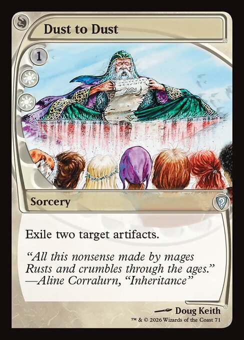 Dust to Dust - Mystery Booster: Commander Edition MTG spoiler