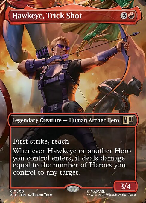 Hawkeye, Trick Shot - Marvel Super Heroes Commander MTG spoiler