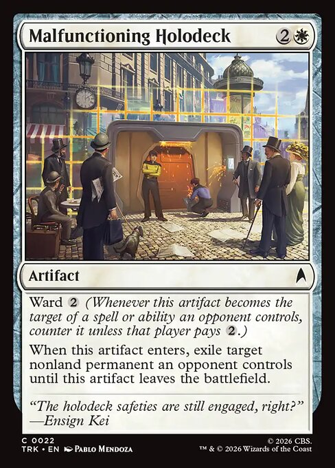 Malfunctioning Holodeck - Star Trek MTG spoiler