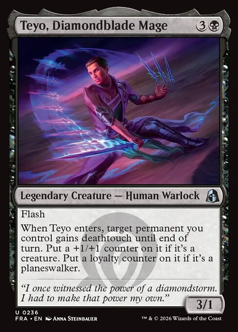 Teyo, Diamondblade Mage - Reality Fracture MTG spoiler