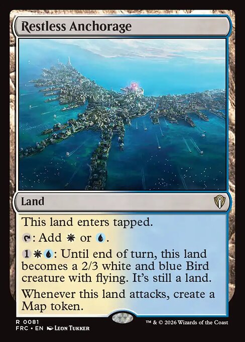 Restless Anchorage - Reality Fracture Commander MTG spoiler