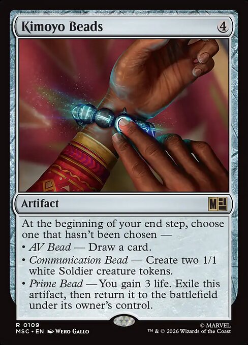 Kimoyo Beads - Marvel Super Heroes Commander MTG spoiler