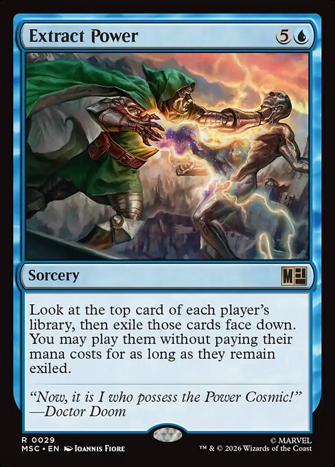 Extract Power - Marvel Super Heroes Commander MTG spoiler