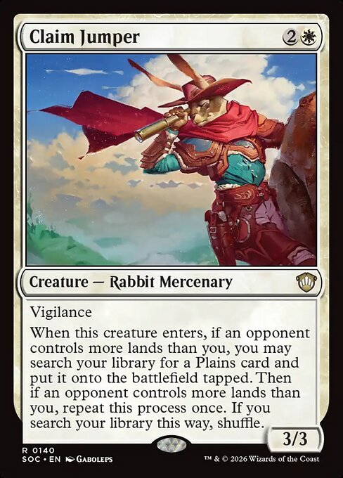 Claim Jumper - Secrets of Strixhaven Commander MTG spoiler