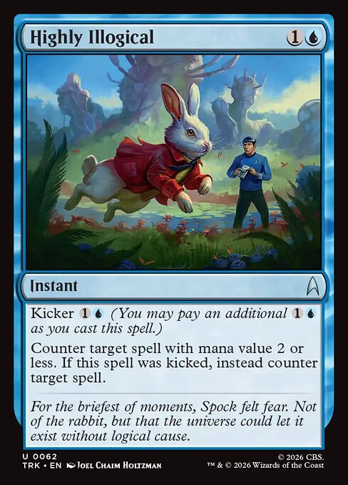 Highly Illogical - Star Trek MTG spoiler