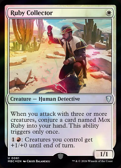 Ruby Collector - Mystery Booster: Commander Edition MTG spoiler