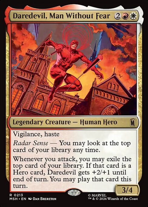 Daredevil, Man Without Fear - Marvel Super Heroes MTG spoiler