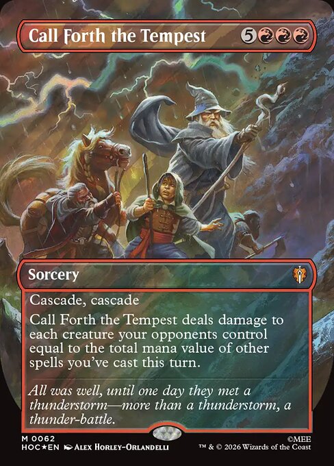 Call Forth the Tempest - The Hobbit Commander MTG spoiler