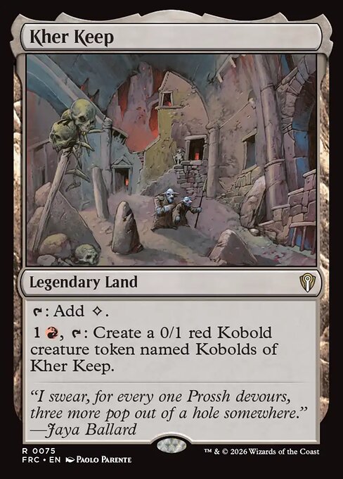 Kher Keep - Reality Fracture Commander MTG spoiler