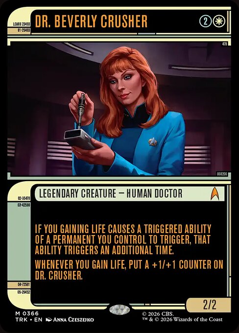 Dr. Beverly Crusher - Star Trek MTG spoiler