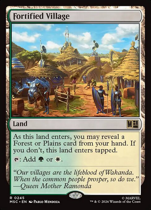 Fortified Village - Marvel Super Heroes Commander MTG spoiler
