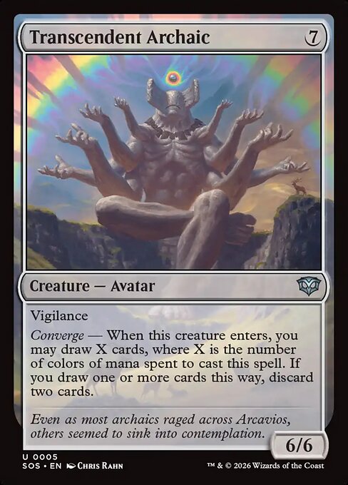 Transcendent Archaic - Secrets of Strixhaven MTG spoiler