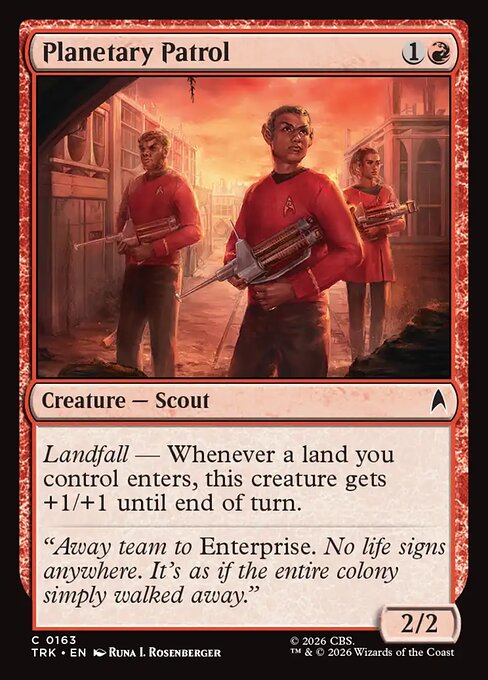 Planetary Patrol - Star Trek MTG spoiler