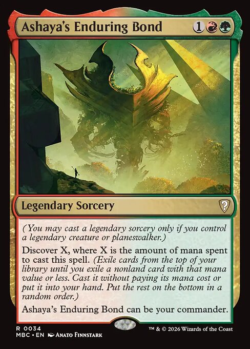 Ashaya's Enduring Bond - Mystery Booster: Commander Edition MTG spoiler