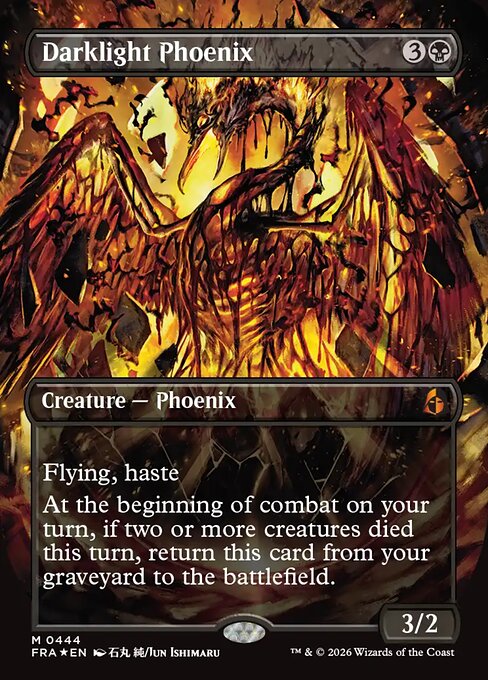 Darklight Phoenix - Reality Fracture MTG spoiler