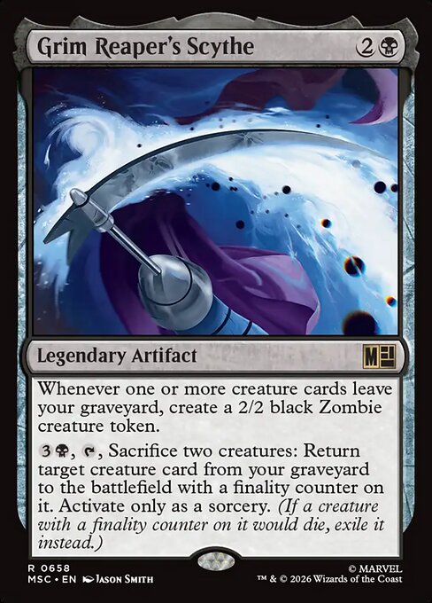 Grim Reaper's Scythe - Marvel Super Heroes Commander MTG spoiler