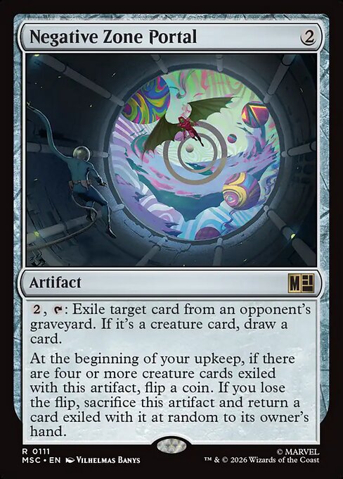 Negative Zone Portal - Marvel Super Heroes Commander MTG spoiler
