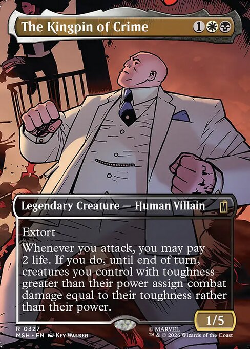 The Kingpin of Crime - Marvel Super Heroes MTG spoiler