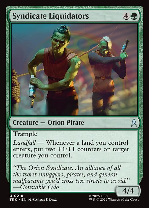 Syndicate Liquidators - Star Trek MTG spoiler