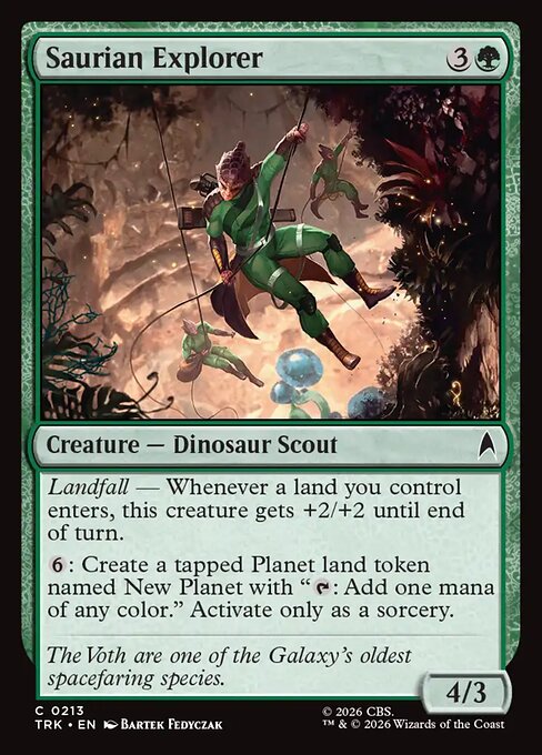 Saurian Explorer - Star Trek MTG spoiler